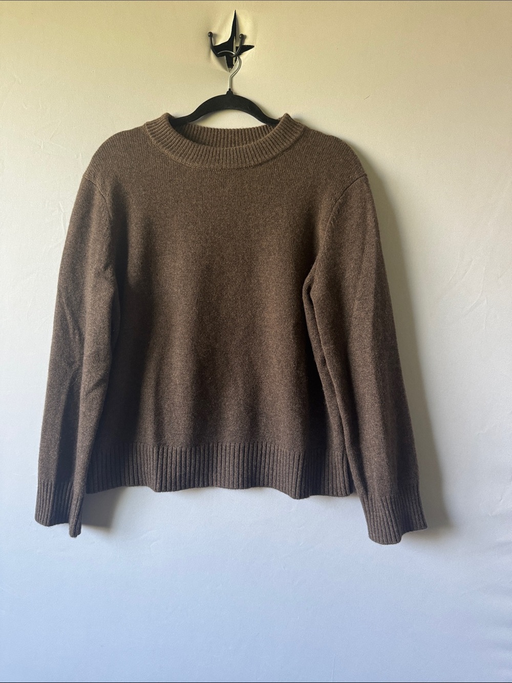 NWOT Quince 100% Grade A Mongolian Cashmere Oversized Sweater XS Brown